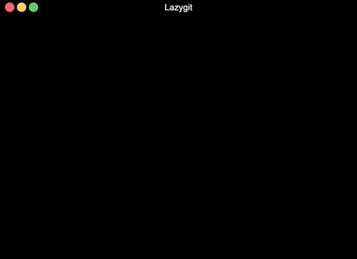 lazygit showing the commit graph of a repository.